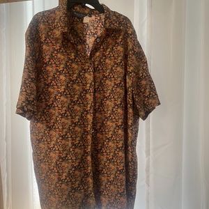 Marco Pecci silk floral blouse shirt size 42